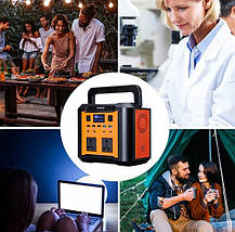 Генератор сонячний 500 Ват Сонячна електростанція 220V Повербанк 80000 mAh + сонячна панель 100 ват BIO, фото 5