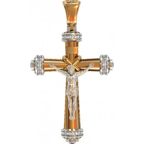 Купить Кулон "Крест с камнями" 2, цена 1430 ₴ — Prom.ua (ID#1715132479)