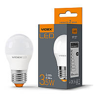 LED лампа VIDEX  G45e 3.5W E27 4100K