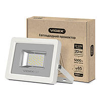 LED прожектор VIDEX 20W 5000K 12-24V White (VL-F205W-12V)