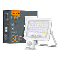 LED прожектор VIDEX F2e 30W 5000K з датчиком руху та освітленості