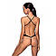 Боді з еко-шкіри Passion Tamaris Body black L/XL: з ремінцями і перфорацією, фото 3