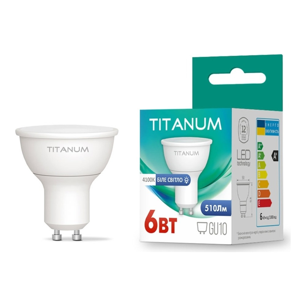 LED лампа TITANUM MR16 6W GU10 4100K