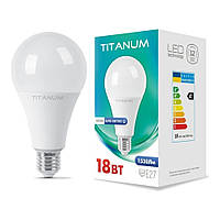 LED лампа TITANUM A80 18W E27 4100K