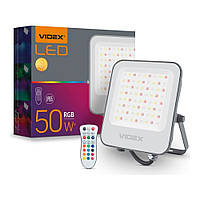 LED прожектор VIDEX 50W RGB 220V (VL-F3-50-RGB) (20шт/ящ)