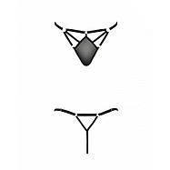 Стрінги з стреп MEGGY THONG black L / XL - Passion Exclusive, фото 2