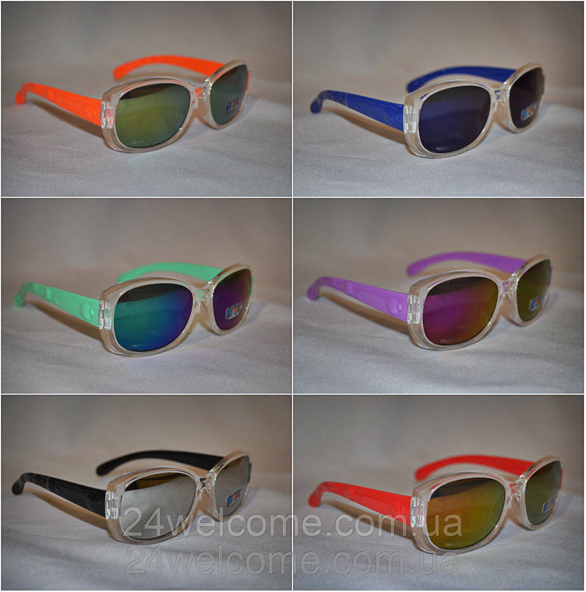 Солнцезащитные очки детские Хамелеон оранжевый - фото 2 - id-p283982214