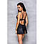 Бебі-дол з еко-шкіри та мережива Loona Chemise black L/XL - Passion, фото 5