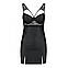 Бебі-дол з еко-шкіри та мережива Loona Chemise black L/XL - Passion, фото 6