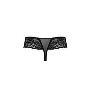 Трусики Passion Exclusive ABLA THONG S/M, black, фото 3