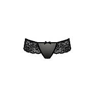 Трусики Passion Exclusive ABLA THONG S/M, black, фото 4