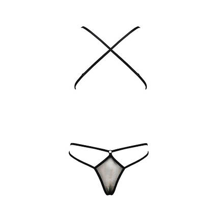 Боді монокіні з декольте ERZA BODY black S / M - Passion, фото 2