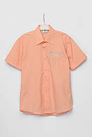 Рубашка детская для мальчика персиковая