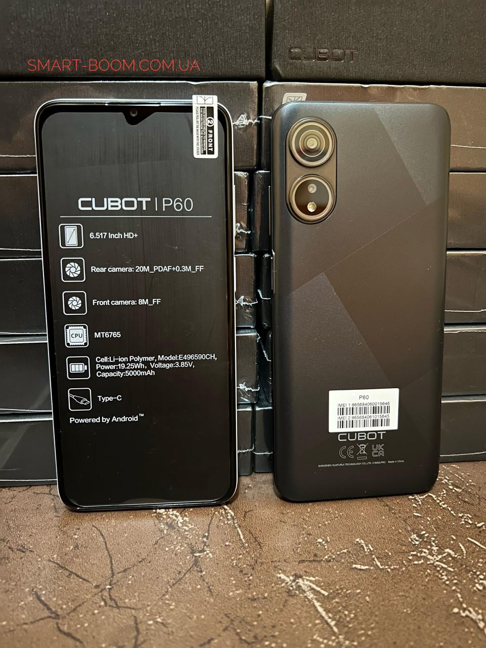 Смартфон Cubot P60 Black 6/128Gb 4G 5000mAh Android 12 - фото 1 - id-p1715249773