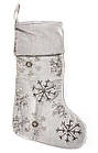 Чулок новорічний для подарунків Lefard з вишивкою 25x50см (877-050)