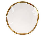 Серверувальна тарілка Dor Amie з золотим обідком 26см (925-015)