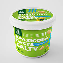 Арахісова паста кранч з морською сіллю 1000 г., натуральна, без консервантів та домішок SALTY CRUNCH