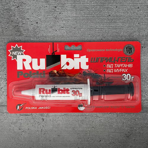 Купити Rubit Polski шприц-гель від тарганів та мурах 30 г, ціна 35 грн ...