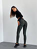Спортивні Штани FitRun Leggings Extra Sex "Green" M зелені, фото 3