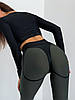 Спортивні Штани FitRun Leggings Extra Sex "Green" M зелені, фото 9