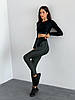 Спортивні Штани FitRun Leggings Extra Sex "Green" M зелені, фото 10