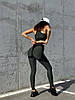Спортивні Штани FitRun Leggings Extra Sex Push-up "Green" S зелені, фото 3