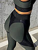 Спортивні Штани FitRun Leggings Extra Sex Push-up "Green" S зелені, фото 9