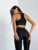Спортивні Штани FitRun Leggings Extra Sex Push-up "Black" чорні S, фото 5