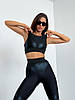 Спортивні Штани FitRun Leggings Extra Sex Push-up "Black" чорні S, фото 6