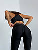 Спортивні Штани FitRun Leggings Extra Sex Push-up "Black" чорні S, фото 8