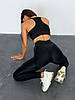 Спортивні Штани FitRun Leggings Extra Sex Push-up "Black" чорні S, фото 9