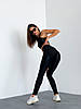 Спортивні Штани FitRun Leggings Extra Sex Push-up "Black" чорні S, фото 10