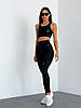 Спортивні Штани FitRun Leggings Extra Sex Push-up "Black" чорні S, фото 11