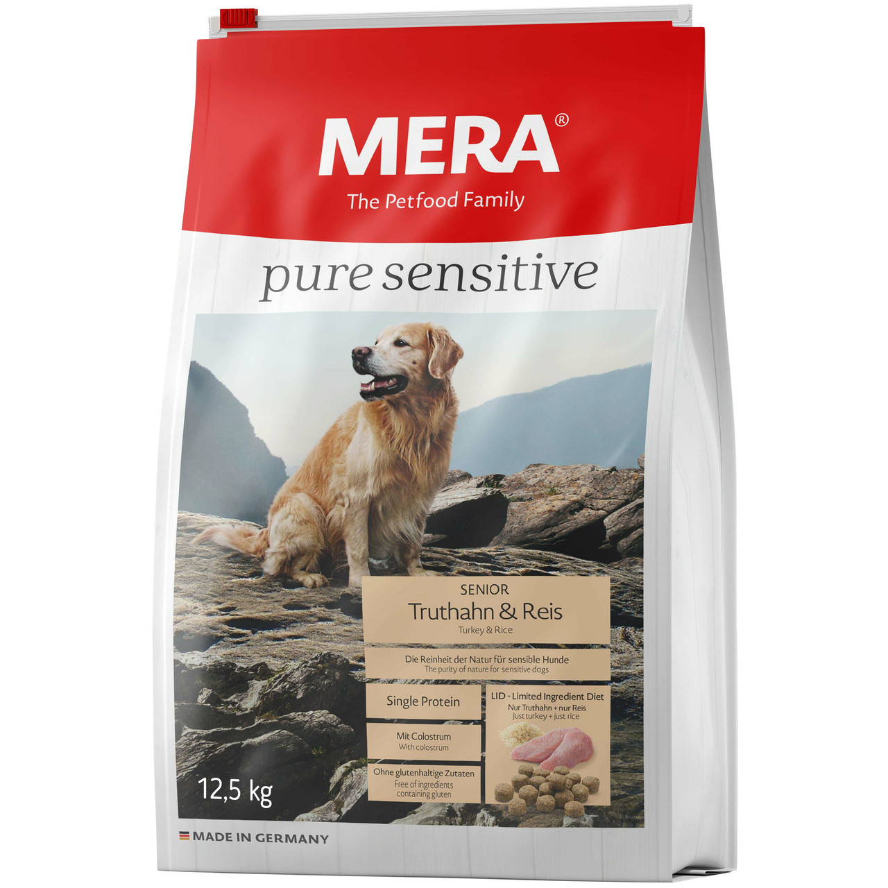 Mera Pure Sensitive Senior Truthan & Reis (Мера Сеньор Індичка та рис) сухий корм для літніх собак усіх порід