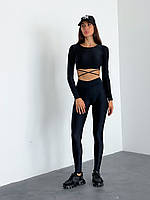 Спортивные Леггинсы FitRun Leggings Classic "Black" L черные