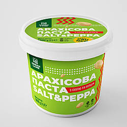 Арахісова паста кранч солона з перцем 1000 г., натуральна, без консервантів та домішок SALT&PEPPA CRUNCH