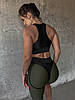Спортивний Топ FitRun Top "Khaki" XS хакі, фото 3