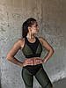 Спортивний Топ FitRun Top "Khaki" XS хакі, фото 8