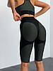 Велосипедки спортивні FitRun Cycling Extra Sex Push-up "Green" XXS зелені, фото 3