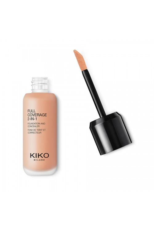Тональна основа Kiko Milano Full Coverage 2-in-1 Foundation and Concealer №15 Warm Beige 25 мл, фото 1