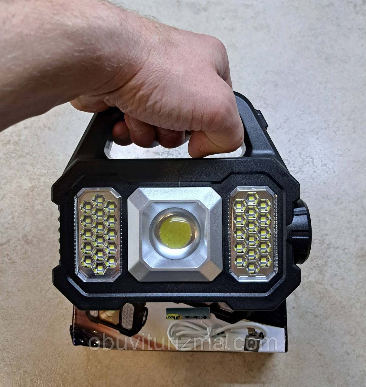 Ліхтарик — Power bank — денне світло 1000-Lumen 100W