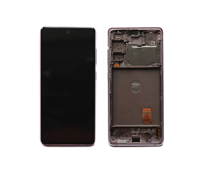 Дисплей для Samsung SM-G780 Galaxy S20 FE 4G (2020) з сенсорним склом в рамці (Фіолетовий) Сервісний оригінал
