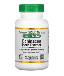 Екстракт ехінацеї California Gold Nutrition EuroHerbs 180 капсул