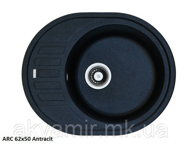 Мийка для кухні Fabiano Arc 62x50 Antracit (антрацит)