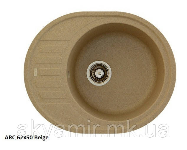 Мийка для кухні Fabiano Arc 62x50 Beige (пісочний)