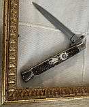 Купити Ніж Італійський автоматичний стилет Frank Beltrame Swinguard 28 см ріг оленя Dagger, фото 2