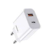 Мережевий зарядний пристрій Remax RP-U68 Surie 20 W USB QC 3.0 Type-C PD3.0 White