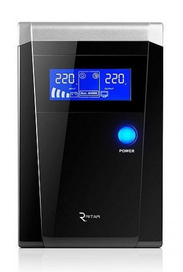 Джерело безперебійного живлення Ritar RTSW-500 D12 LCD автономний інвертор 500ВА/300Вт ДБЖ 12В