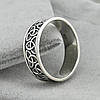 Срібна чоловіча каблучка з чорнінням БС1685 розмір 20, фото 4