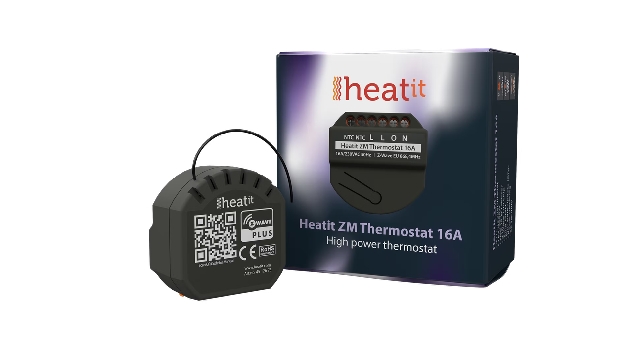 Релейний термостат теплої підлоги з лічильником електроенергії Heatit ZM Thermostat 16 А